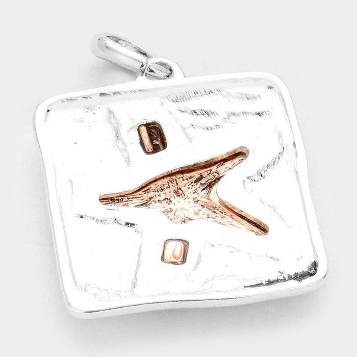 "Beach love" Starfish Pendant Earring Set