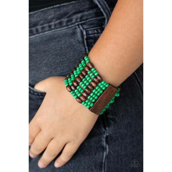 Paparazzi Tropical Nirvana Green Bracelet