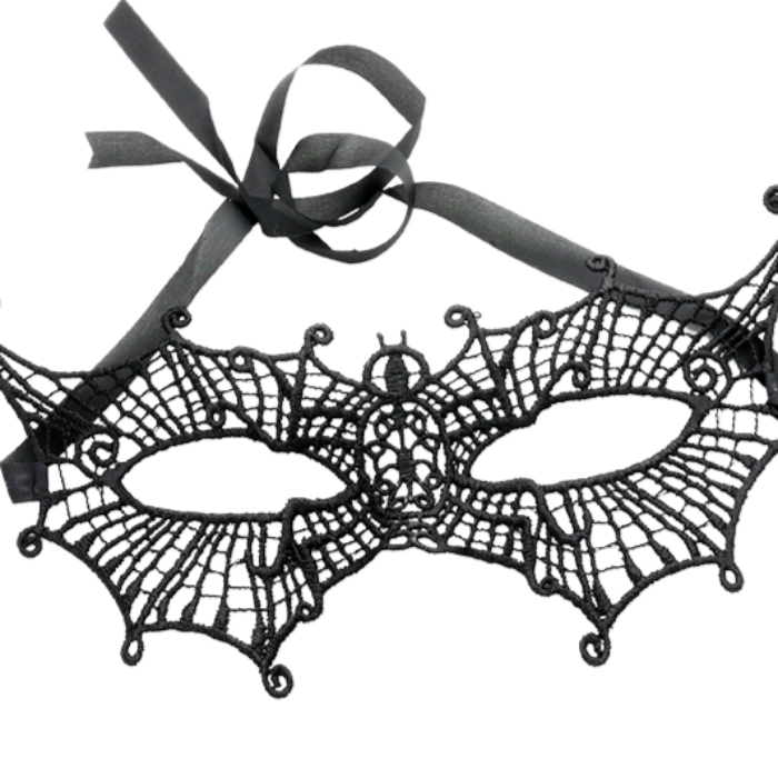 Soft Lace Black Halloween Masquerade Mask-Masks-SPARKLE ARMAND