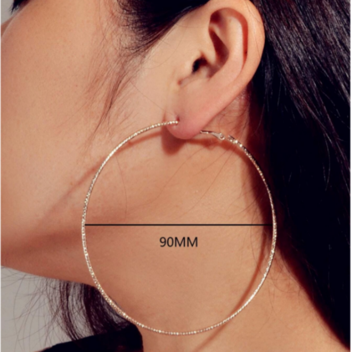 90mm sales hoop earrings