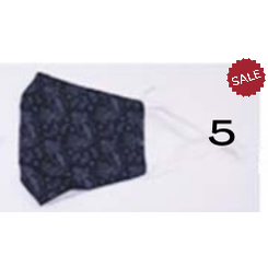 8 Face Masks Paisley Print Washable Adult