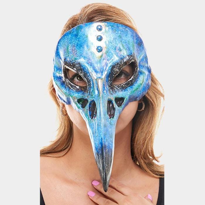 Alien Bird Blue Halloween Mask
