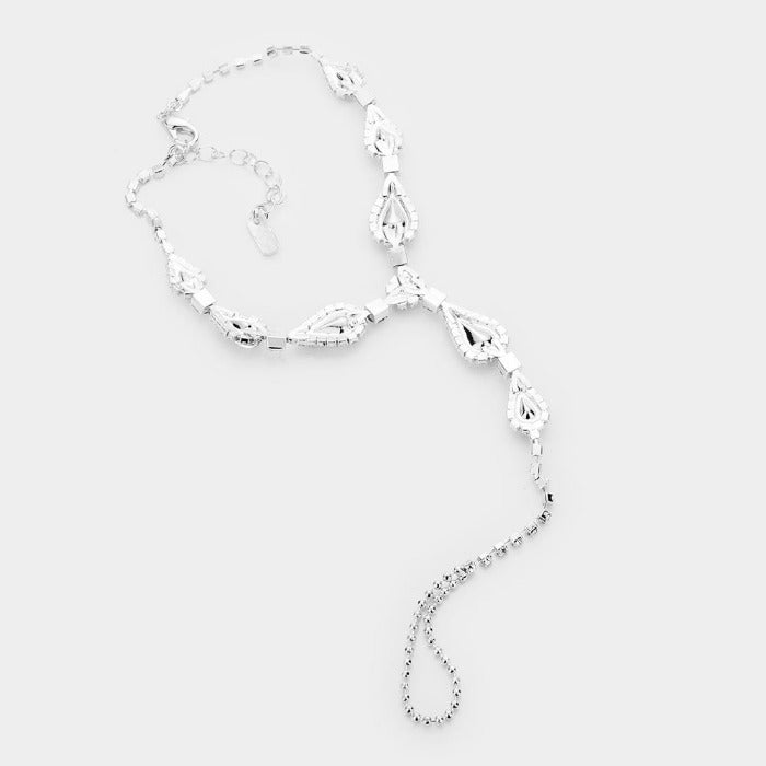 Anklet Crystal Rhinestone Pave Toe Ring - Purple