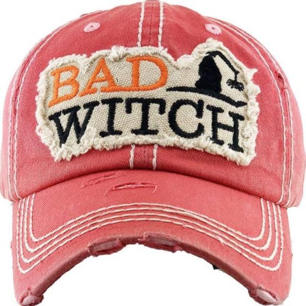 Bad Witch Vintage Baseball Cap-Hat-SPARKLE ARMAND
