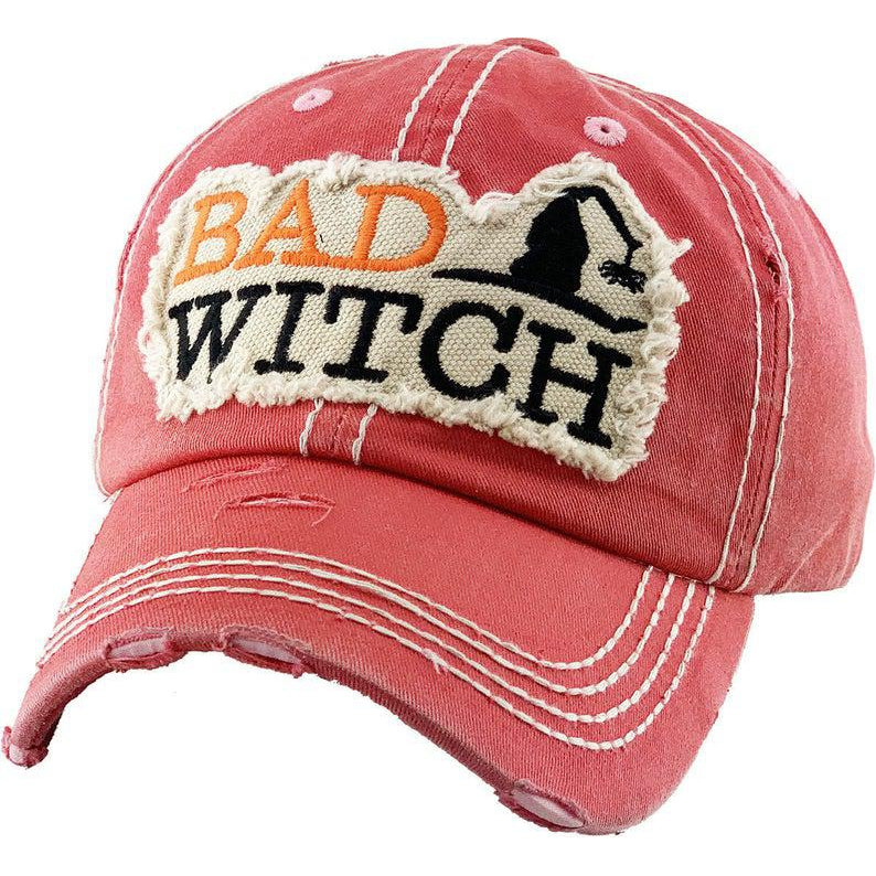 Bad Witch Vintage Baseball Cap-Hat-SPARKLE ARMAND