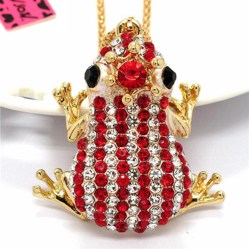 Betsey johnson frog necklace on sale
