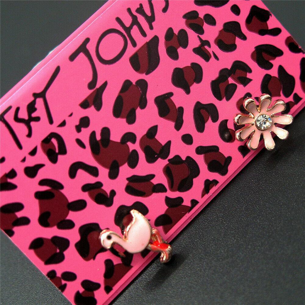 Betsey Johnson Pink Flamingo & Flower Mismatch Earrings-Earring-SPARKLE ARMAND