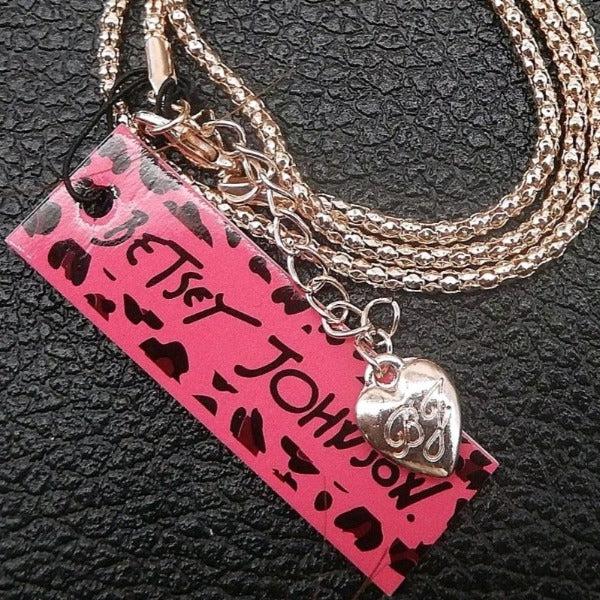 Betsey Johnson Pink Frog Crystal Red Jewel Crown Pendant Necklace-Necklace-SPARKLE ARMAND