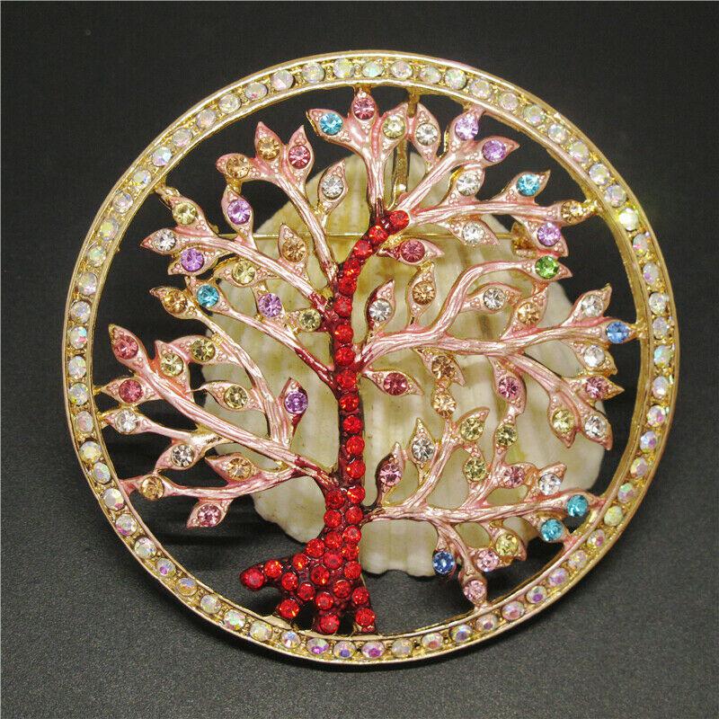 Betsey Johnson Tree Multi-Color Enamel Brooch Pin-Brooch-SPARKLE ARMAND