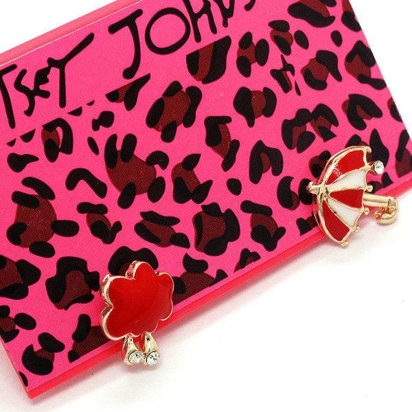 Betsey Johnson Umbrella & Cloud Mismatch Earrings-Earring-SPARKLE ARMAND