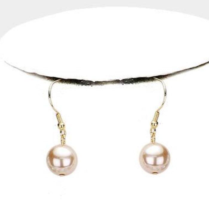 Braided Brown, Gray, White Pearl Necklace Set by V Foxy Collection