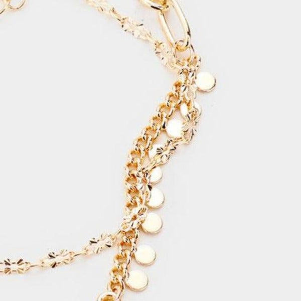 Butterfly Rhinestone Accented 2 Bracelets