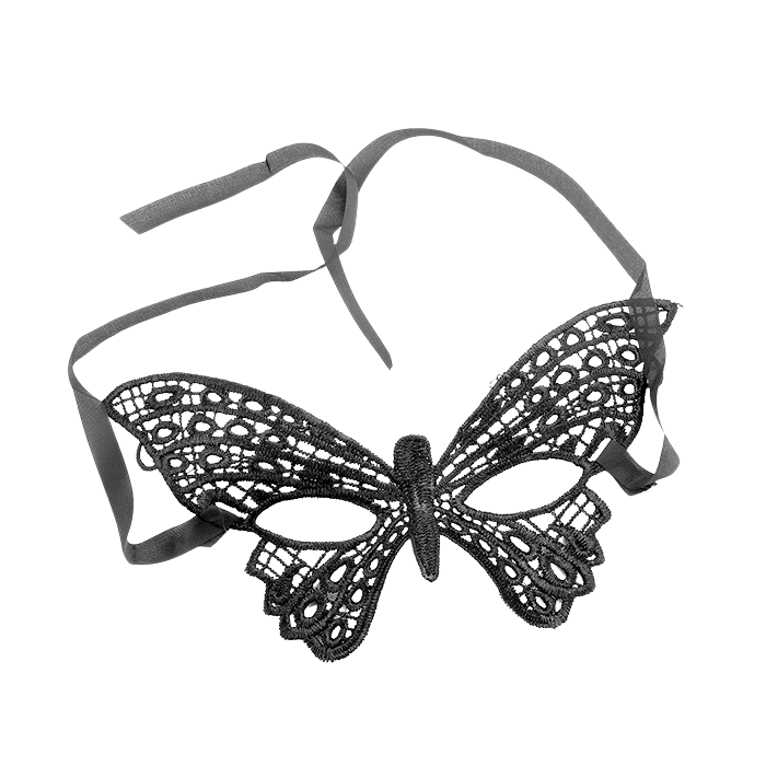Butterfly Soft Lace Black Halloween Masquerade Mask-Masks-SPARKLE ARMAND