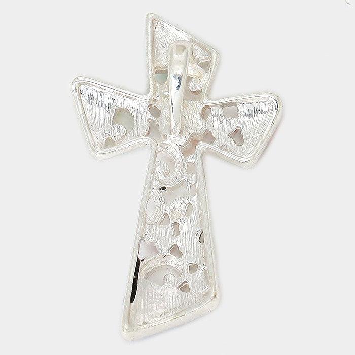 Colorful Beaded Cross Pendant Set by icon Collection