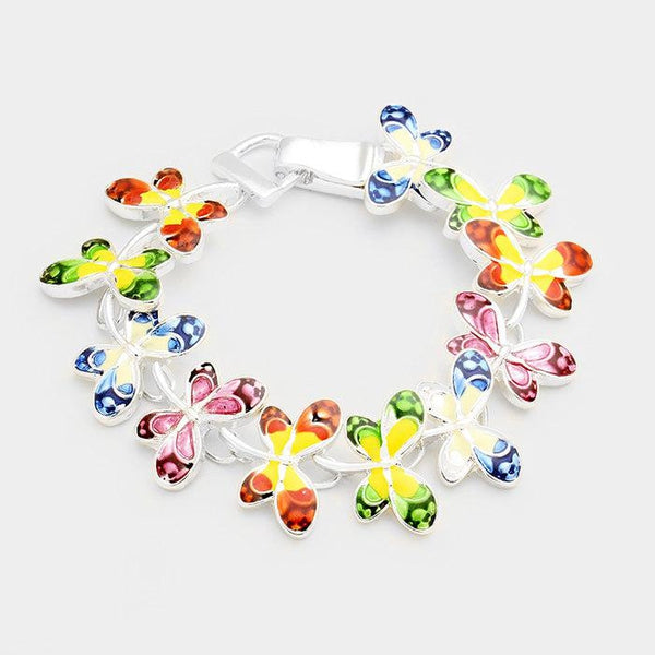 Colorful Butterfly Link Bracelet