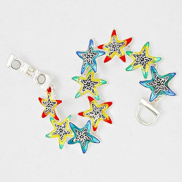 Colorful Starfish Magnetic Bracelet