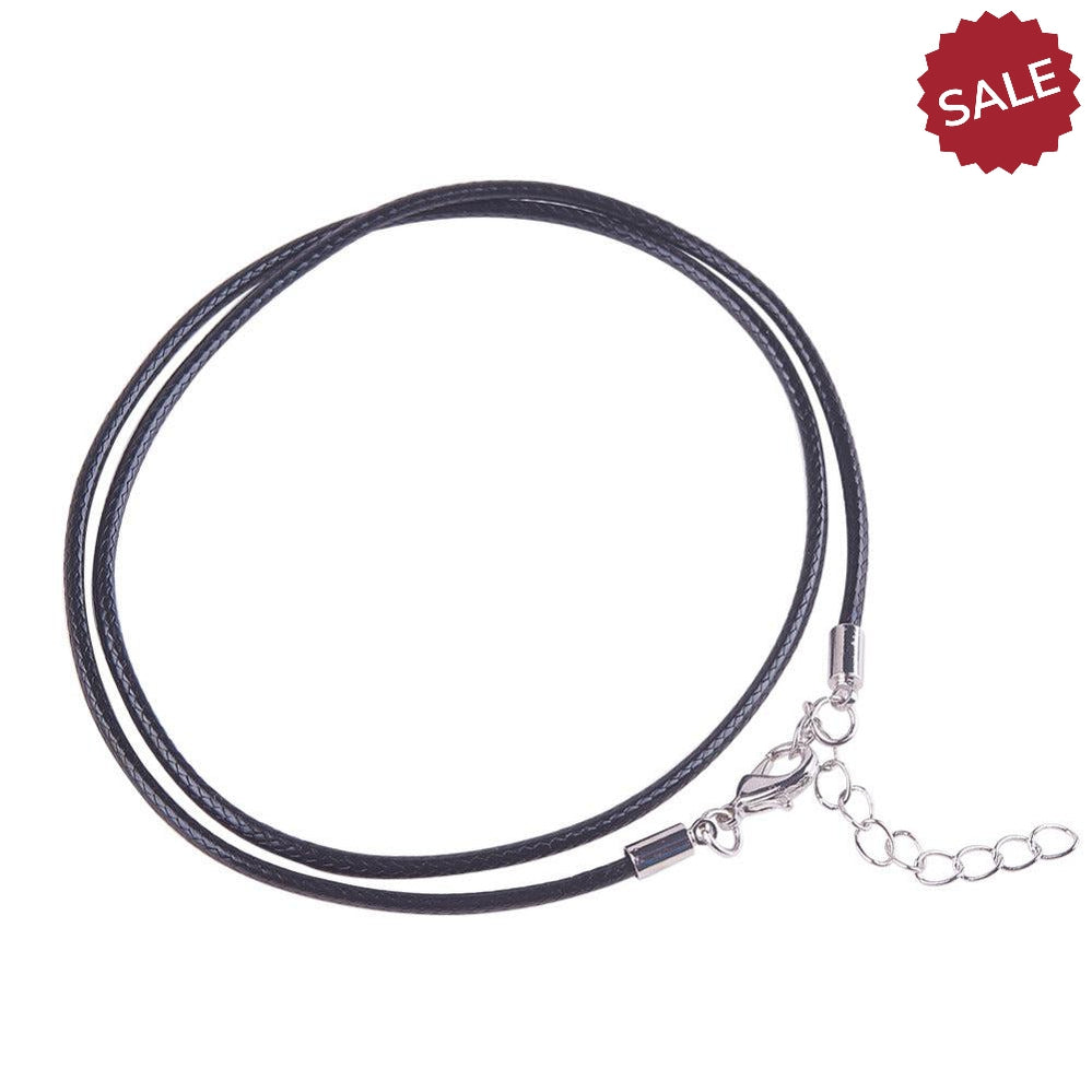 Cross Teal Blue Crystal Magnetic Pendant + 20" Black Cord Necklace-Pendant-SPARKLE ARMAND