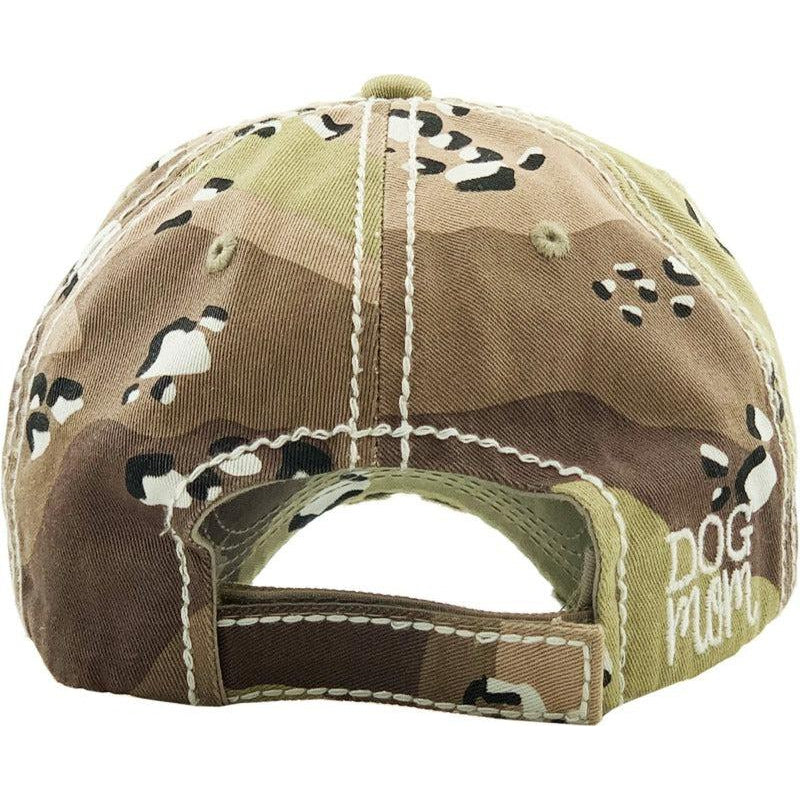 DOG Mom Vintage Camouflage Baseball Cap-Hat-SPARKLE ARMAND