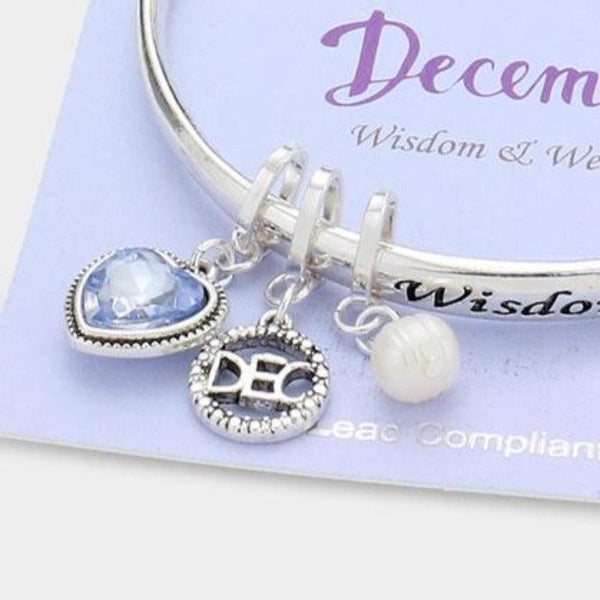 December Birthday Stone "Wisdom & Wealth" Bracelet