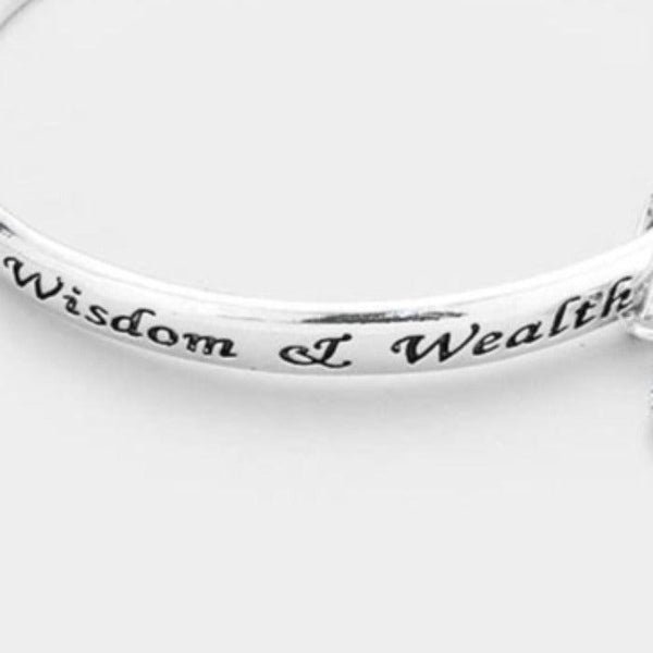 December Birthday Stone "Wisdom & Wealth" Bracelet