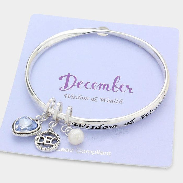 December Birthday Stone "Wisdom & Wealth" Bracelet