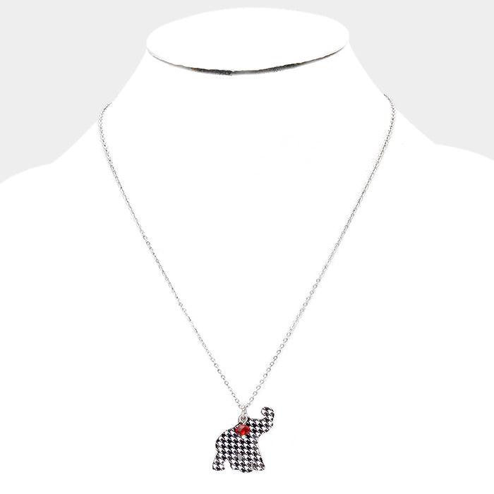 Enamel Elephant Jewelry Charm Pendant Necklace-Necklace-SPARKLE ARMAND