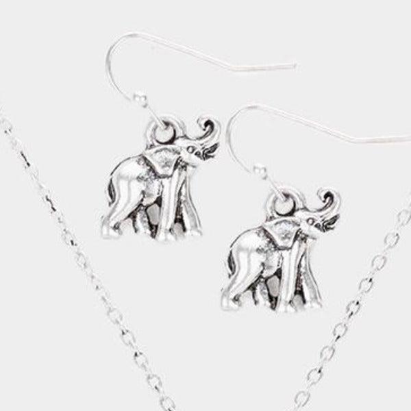 Enamel Elephant Jewelry Charm Pendant Necklace-Necklace-SPARKLE ARMAND