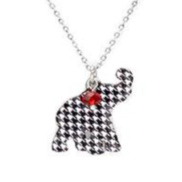 Enamel Elephant Jewelry Charm Pendant Necklace-Necklace-SPARKLE ARMAND