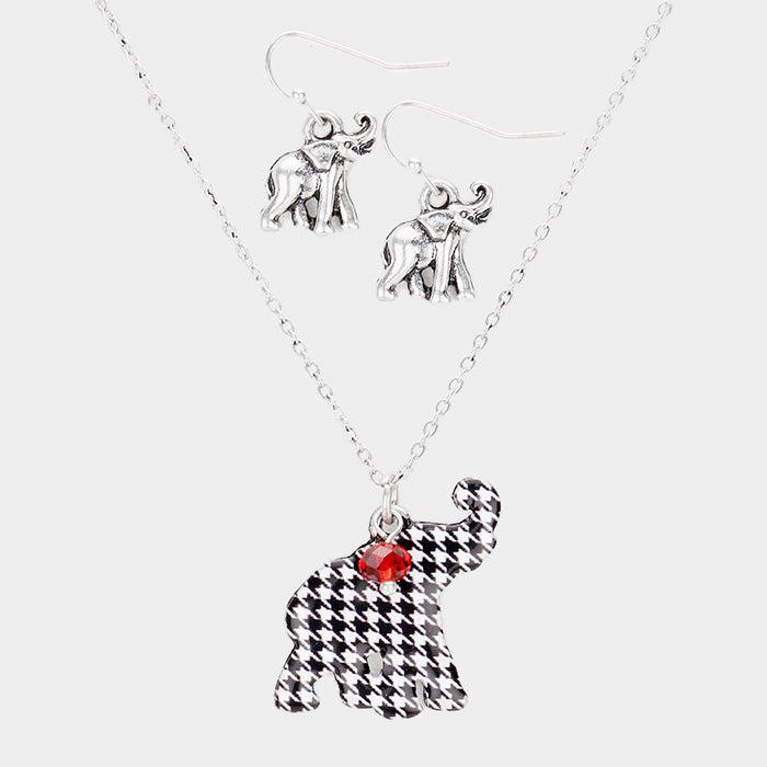 Enamel Elephant Jewelry Charm Pendant Necklace-Necklace-SPARKLE ARMAND