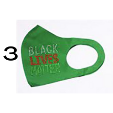 Face Mask Black Lives Matter Rhinestone Choose Color Reusable Washable Adult