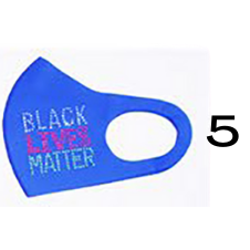 Face Mask Black Lives Matter Rhinestone Choose Color Reusable Washable Adult