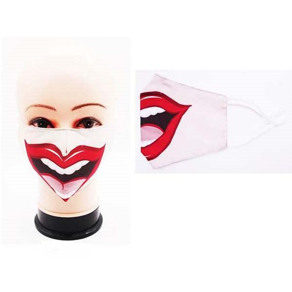 Face Mask Cartoon Lips Adult Unisex