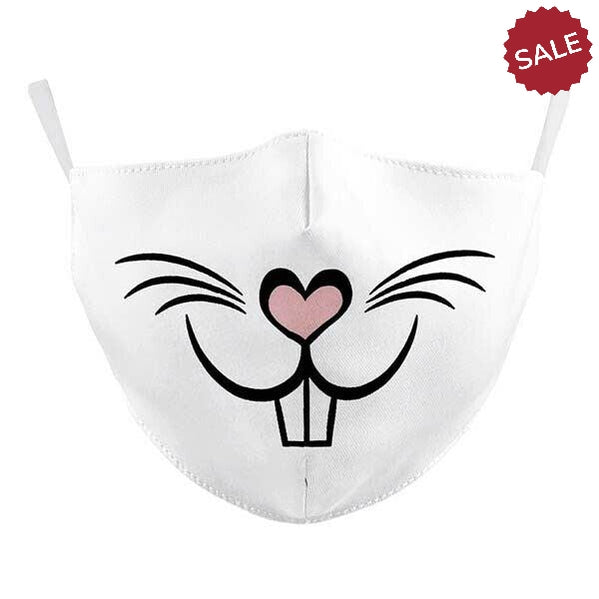Face Mask Rabbit Reusable Washable Cloth Adult Unisex 