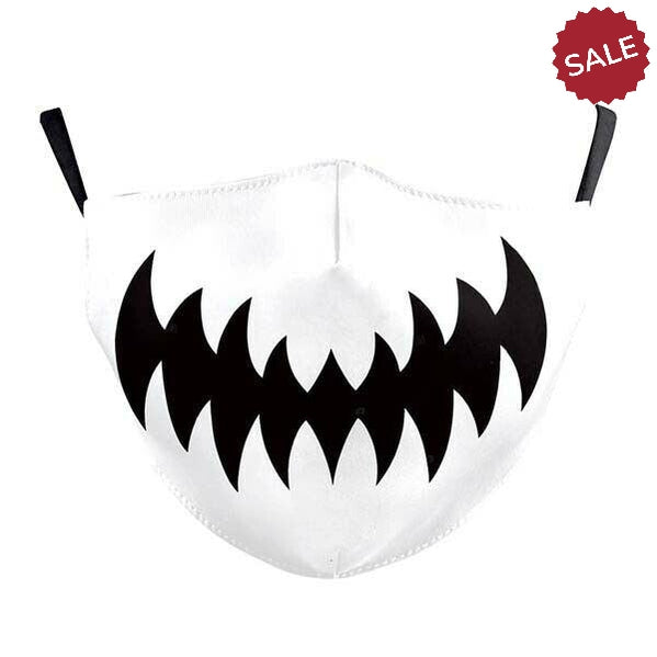 Face Mask Zig Zag Mouth Adult Unisex-Masks-SPARKLE ARMAND