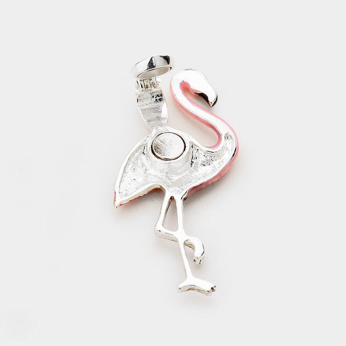 Flamingo Enamel Pendant Earrings Set-Pendant-SPARKLE ARMAND