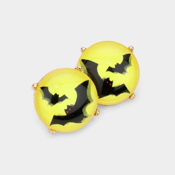 Halloween Theme Bat Stud Earrings