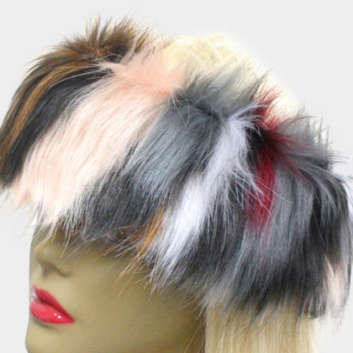 Headband Multi Color Faux Fur Earmuff
