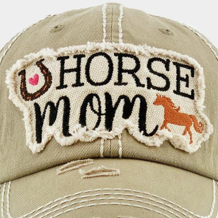 Horse mom Horseshoe Vintage Baseball Cap