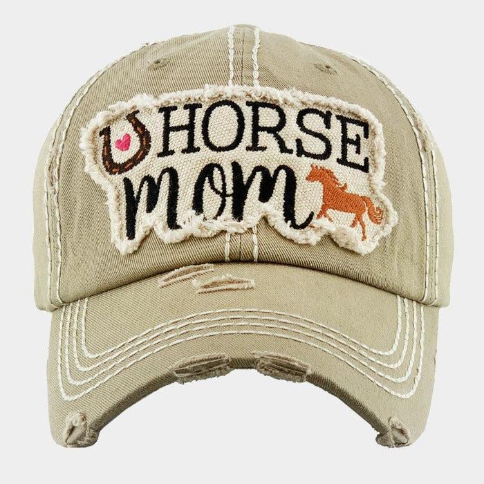 Horse mom Horseshoe Vintage Baseball Cap