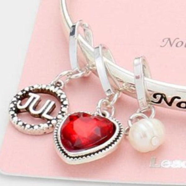 July Birthday Stone "Nobility & Beauty" Bracelet