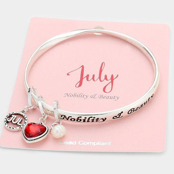 July Birthday Stone "Nobility & Beauty" Bracelet