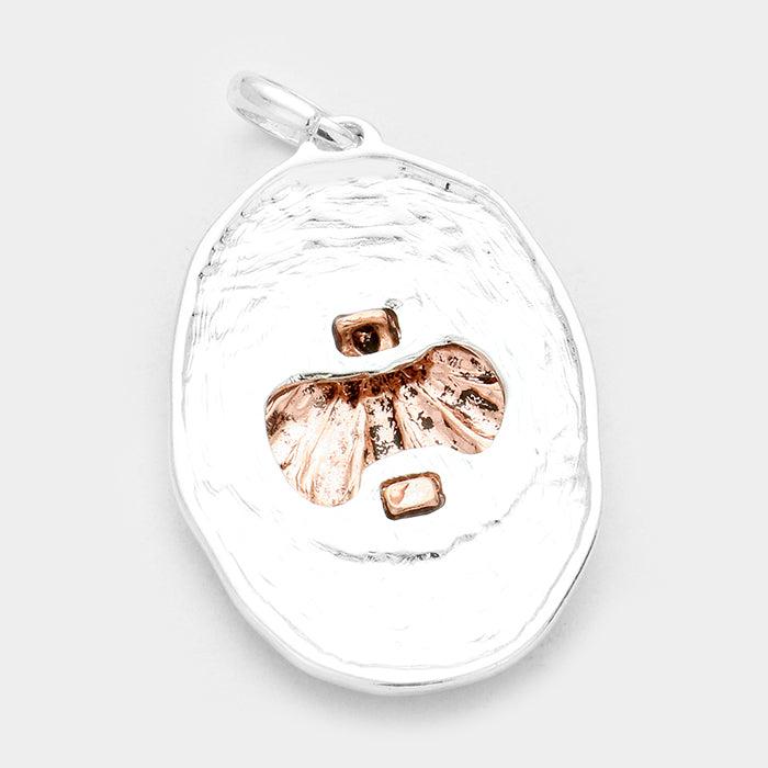 "LIFE'S PEACHY at the BEACH" Shell Pendant Set by icon Collection