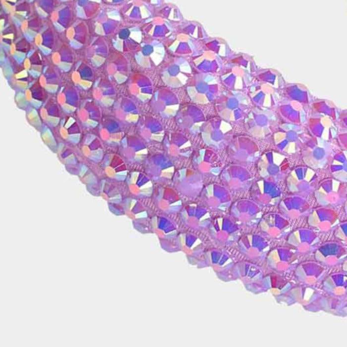 Lavender Faceted Bead Padded Headband