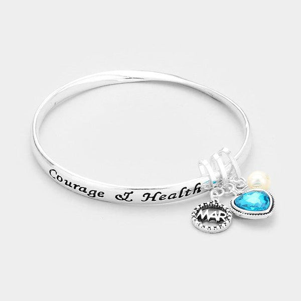 March Birthday Stone "Courage & Health" Bracelet