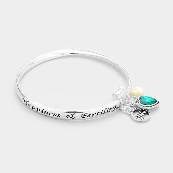 May Birthday Stone "Happiness & Fertility" Bracelet