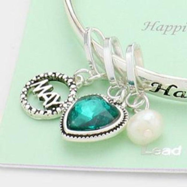 May Birthday Stone "Happiness & Fertility" Bracelet