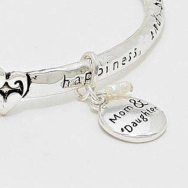 "Mom & Daughter" Message Bracelet with Card