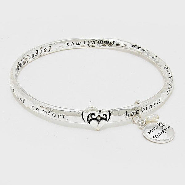 "Mom & Daughter" Message Bracelet with Card