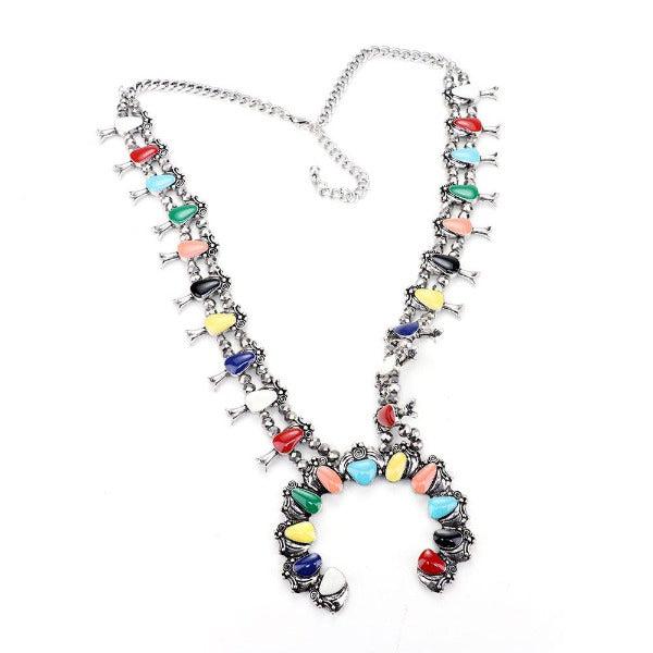 Natural Stone Tribal Necklace & Earrings by TANIE