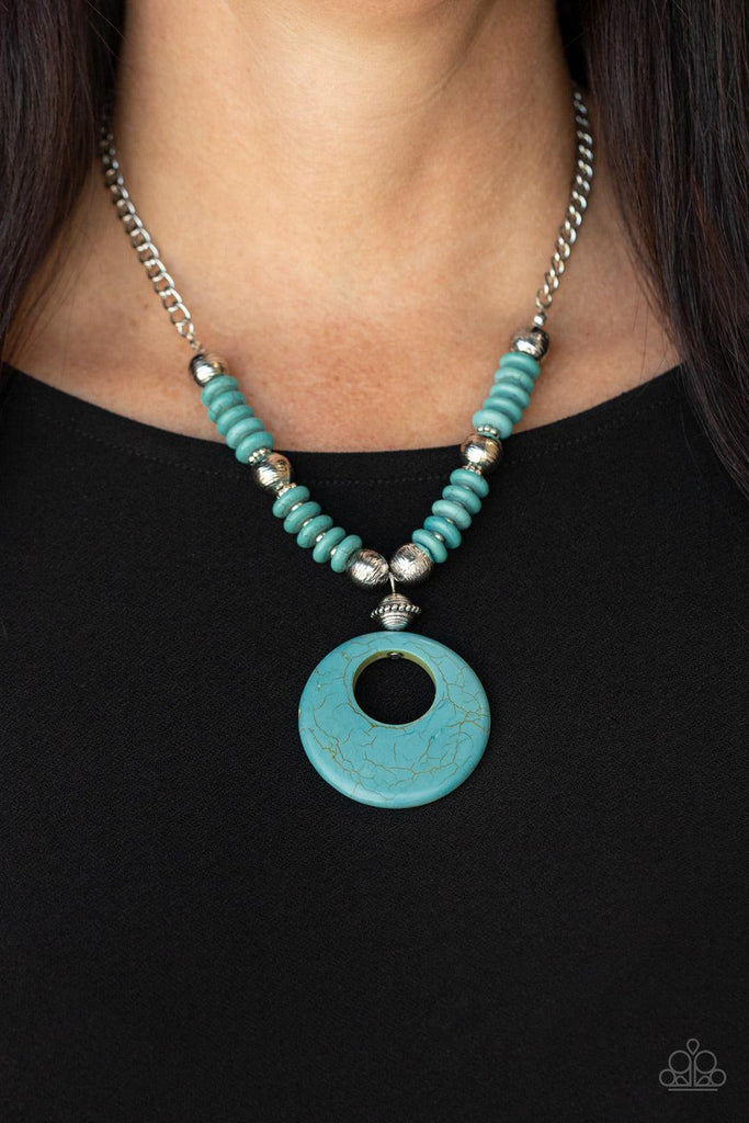 Oasis Goddess - Blue Necklace Set-Necklace-SPARKLE ARMAND